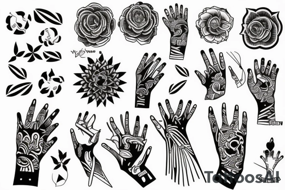 Simple and beautiful lines for wrists, forearms, neck and fingers tattoo idea