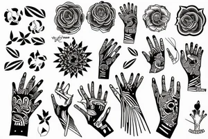 Simple and beautiful lines for wrists, forearms, neck and fingers tattoo idea