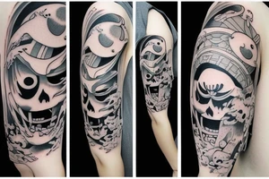 a tattoo like the ghost in the spirited away anime tattoo idea