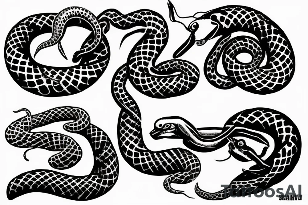 Two Snake tattoo idea