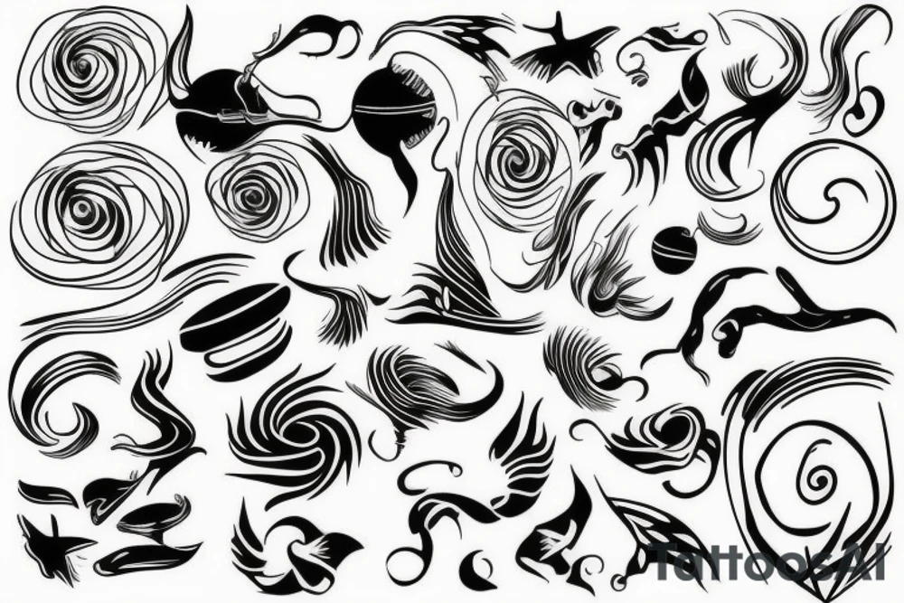 Simple and beautiful lines tattoo idea