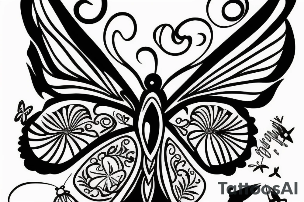 butterfly tattoo idea