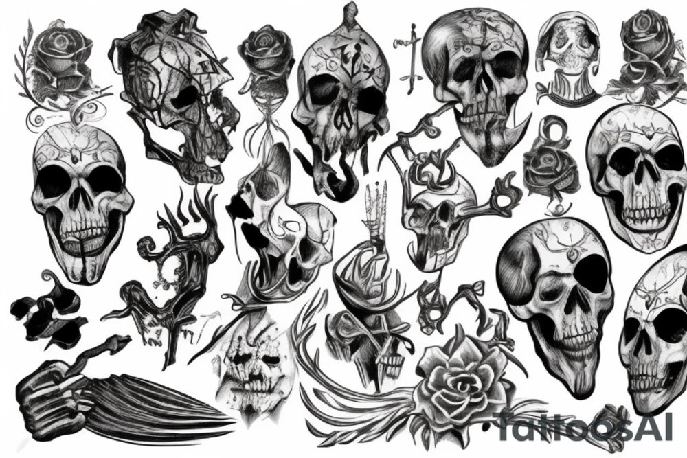 Skelton king tattoo idea