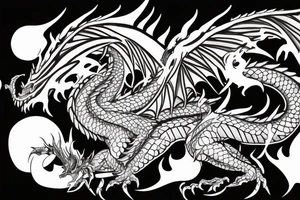 Dragon  for woshu clothes tattoo idea