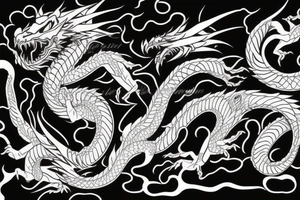 Dragon  for woshu clothes tattoo idea