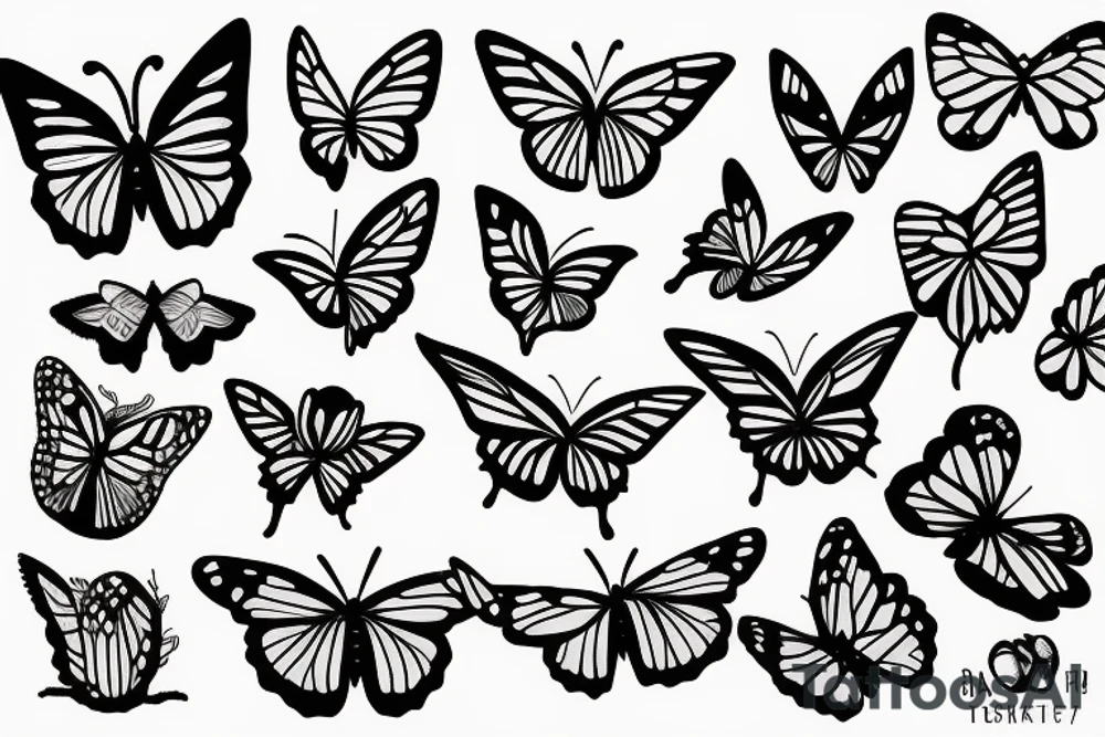 butterfly tattoo idea