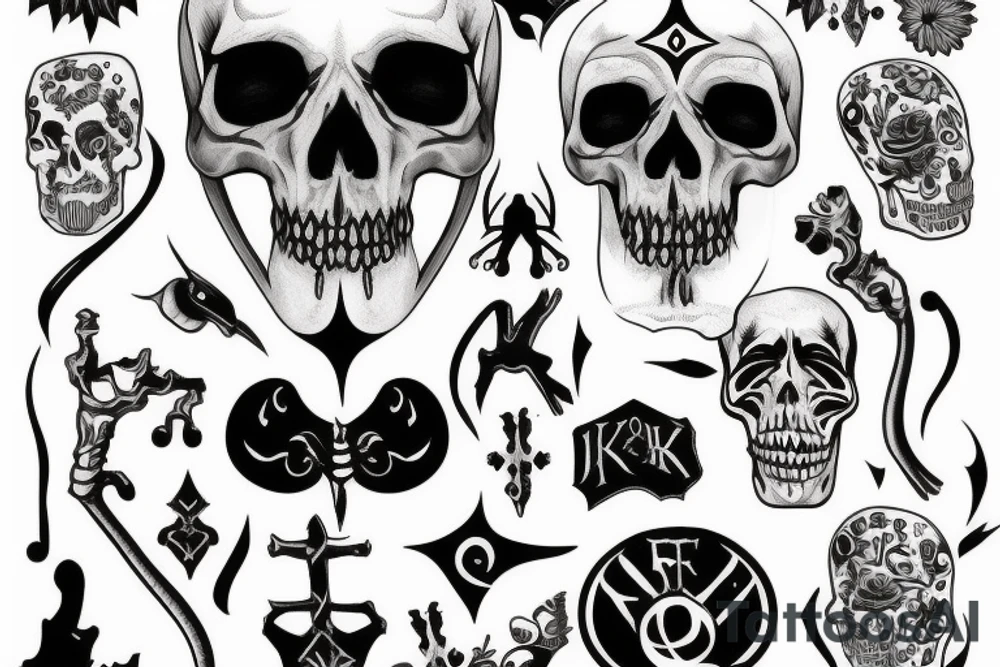 Skelton king tattoo idea