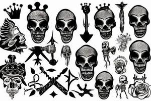 Skelton king tattoo idea