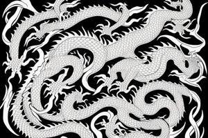 Dragon  for woshu clothes tattoo idea