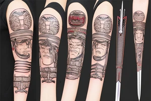 long sword katana tattoo idea