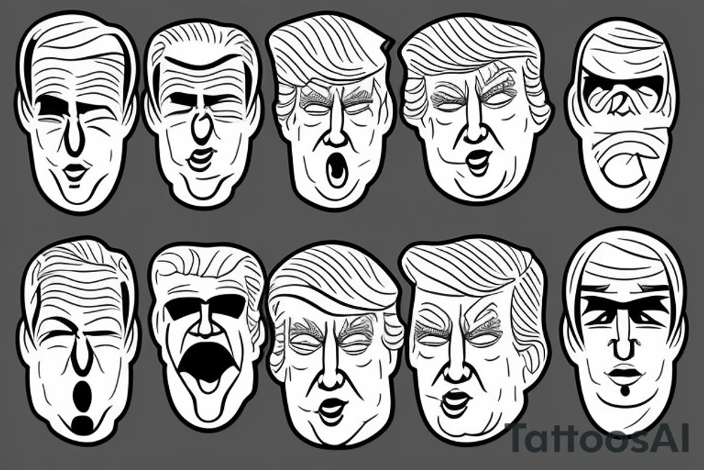 donald trump tattoo idea