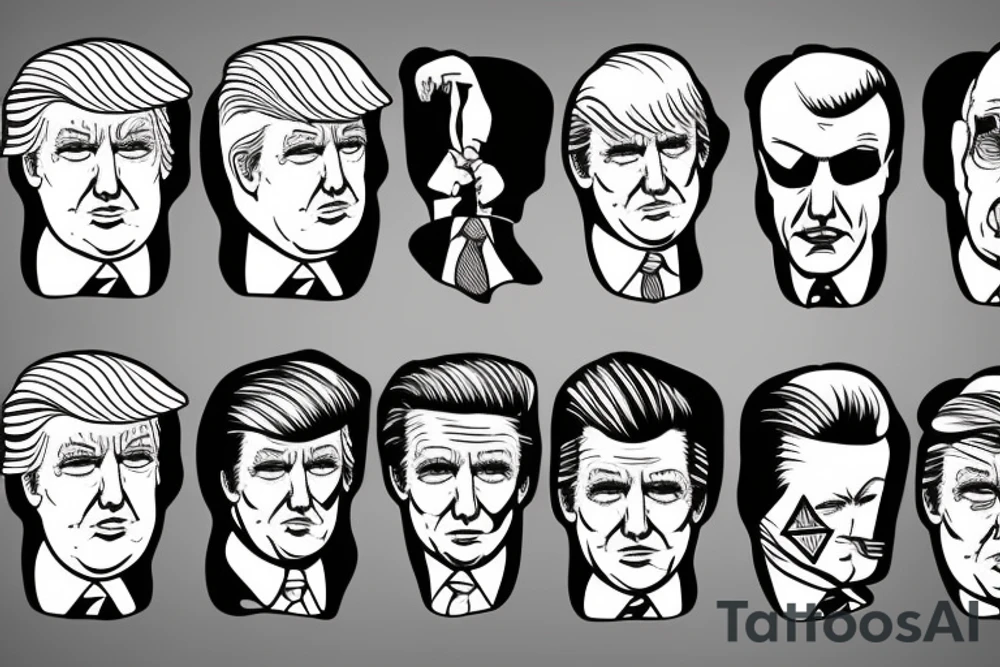 donald trump tattoo idea
