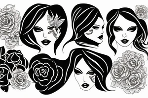 woman life freedom tattoo idea