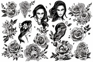 woman life freedom tattoo idea