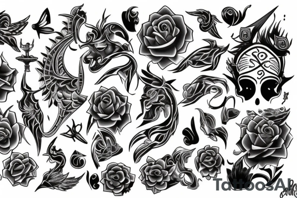 ققنوس tattoo idea