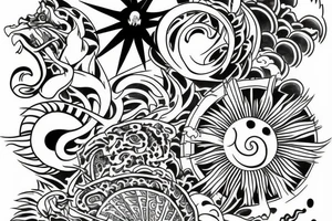 Sun tattoo for my throat (male) tattoo idea