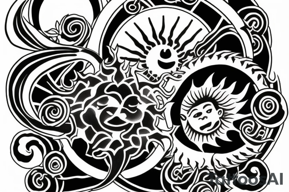 Sun tattoo for my throat (male) tattoo idea