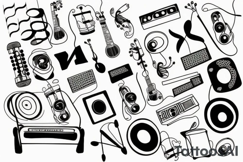 music tattoo idea