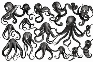 polygon octopus tattoo idea