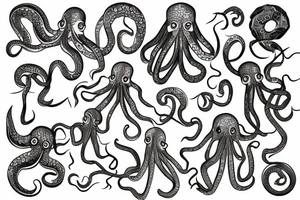 polygon octopus tattoo idea