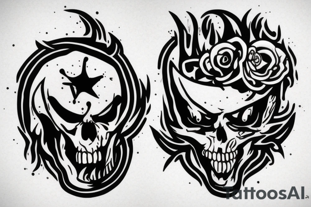 simple guy tattoo idea