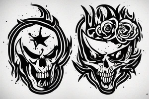simple guy tattoo idea