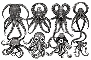 polygon octopus tattoo idea