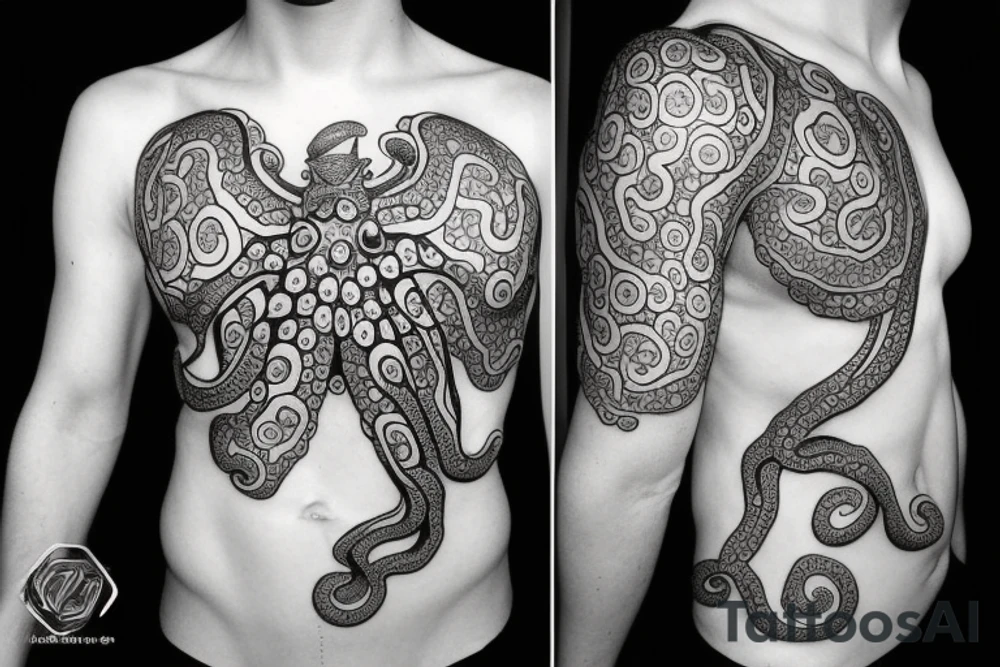 polygon octopus tattoo idea