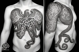polygon octopus tattoo idea