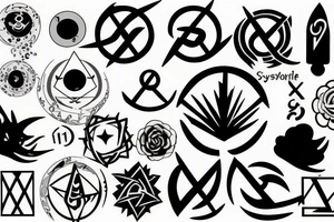 parallel universe symbol tattoo idea