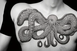 polygon octopus tattoo idea