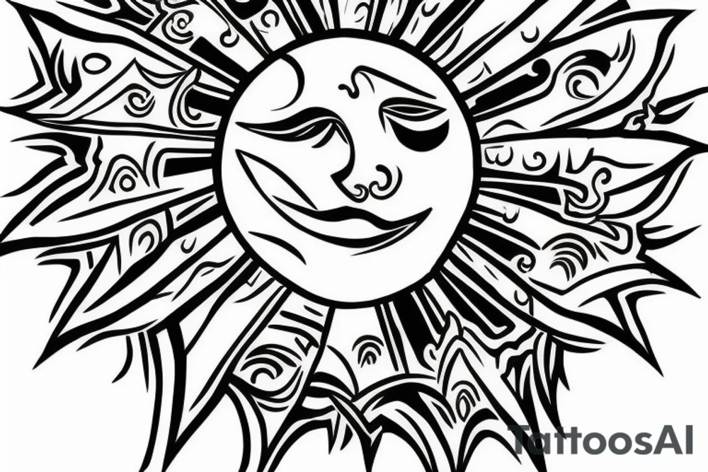 Sun tattoo for my throat (male) tattoo idea
