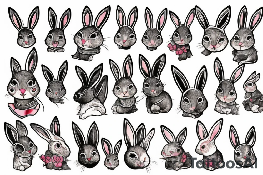 rabbit tattoo idea