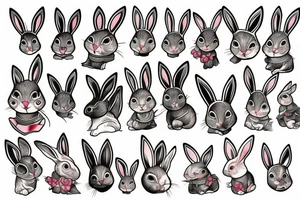 rabbit tattoo idea