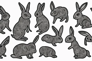 rabbit tattoo idea