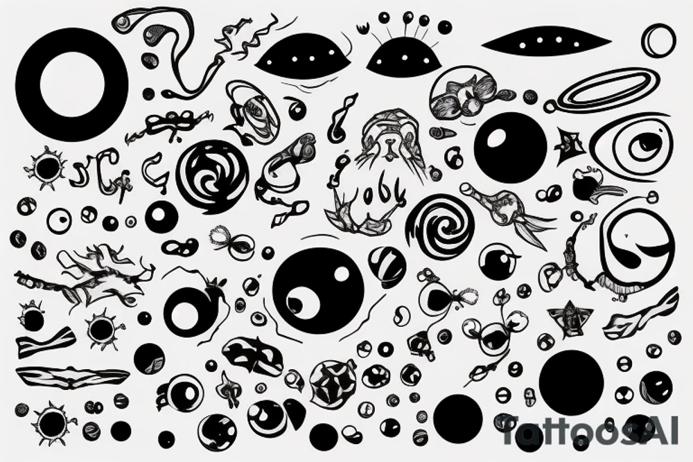 black hole sucking light tattoo idea
