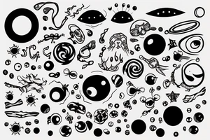 black hole sucking light tattoo idea