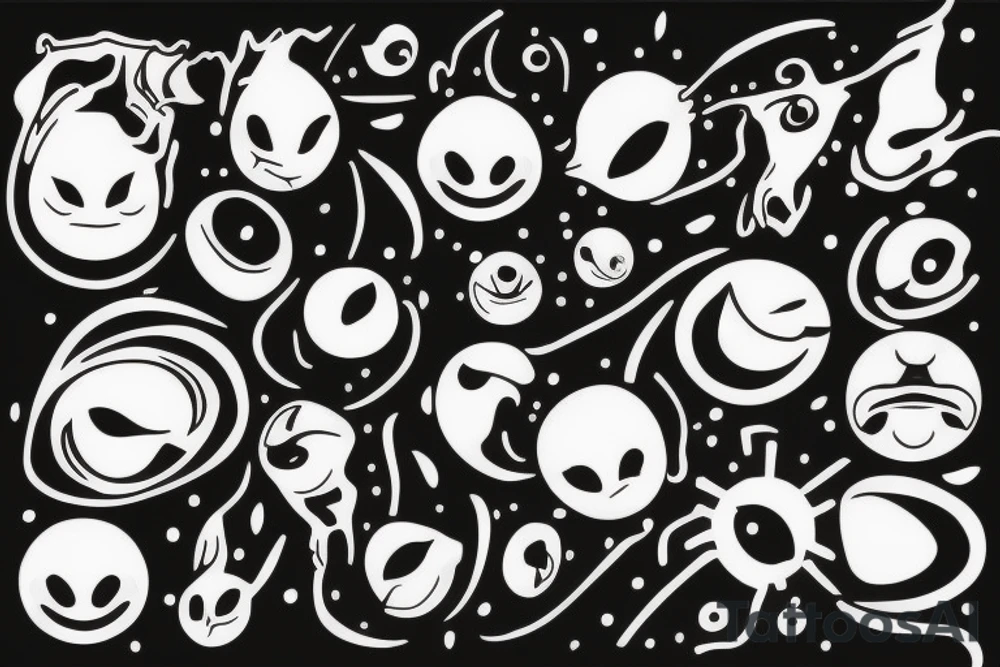 black hole sucking light tattoo idea