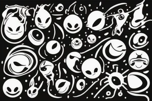 black hole sucking light tattoo idea