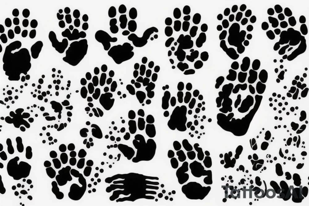 cat paw tattoo idea