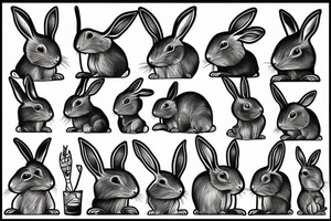 rabbit tattoo idea