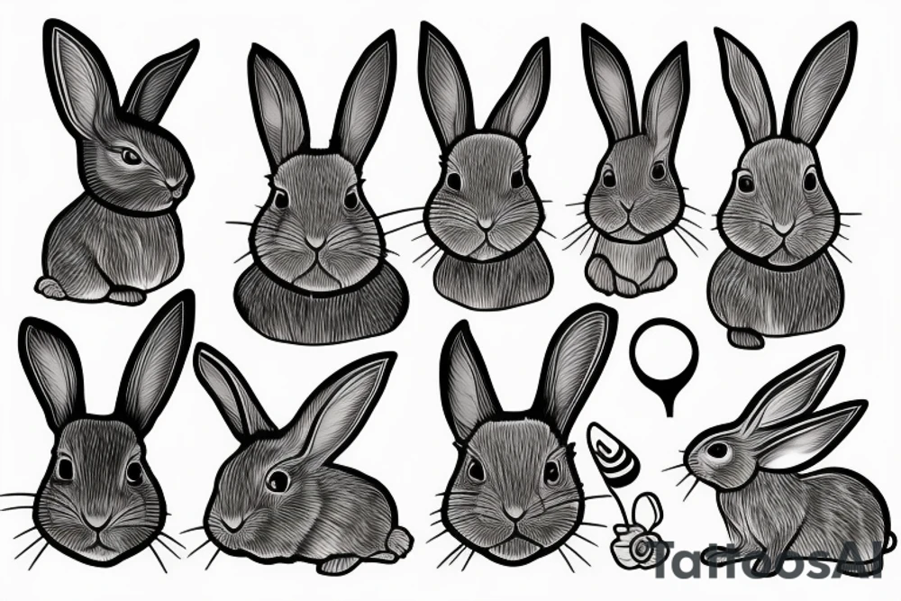 rabbit tattoo idea