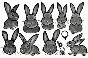 rabbit tattoo idea