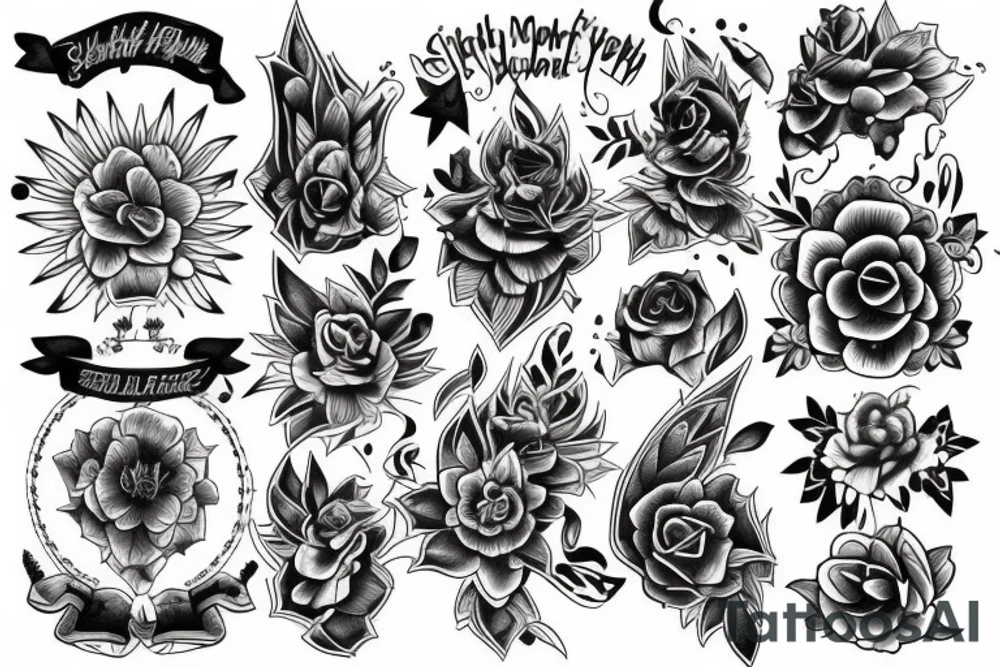 Based on the year and month of birth tattoo idea