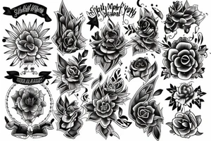 Based on the year and month of birth tattoo idea