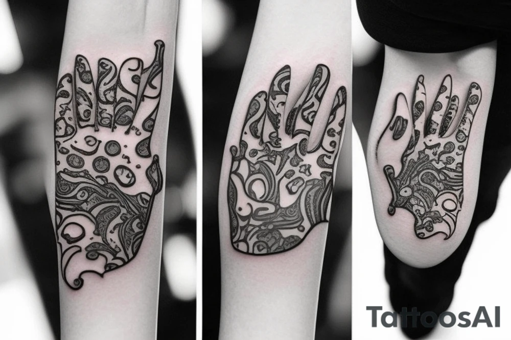 cat paw tattoo idea