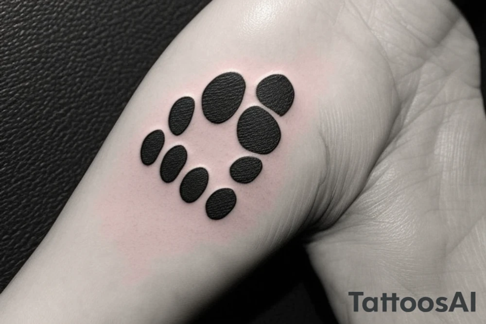 cat paw tattoo idea