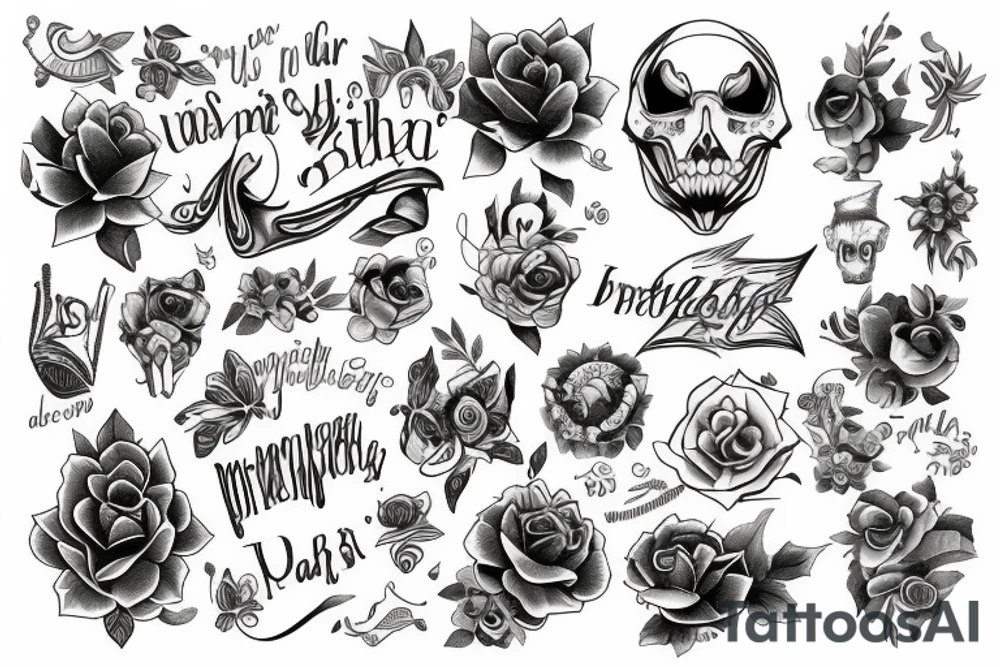 Based on the year and month of birth tattoo idea