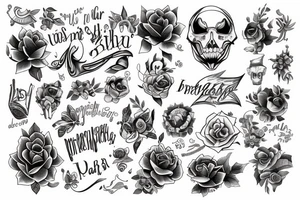 Based on the year and month of birth tattoo idea