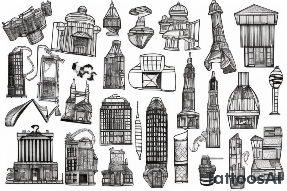 architecture tattoo idea